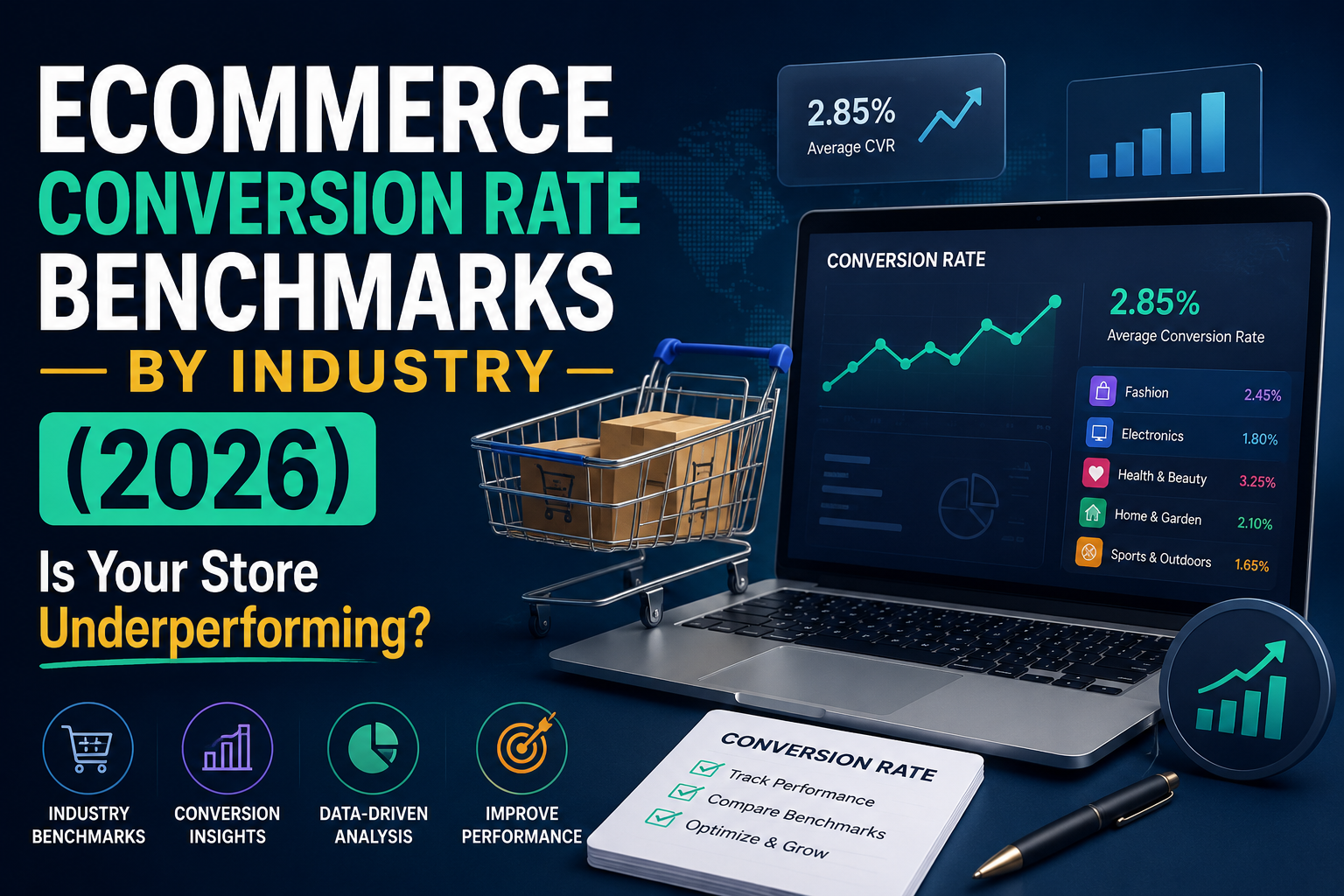 Ecommerce Conversion Rate Benchmarks by Industry