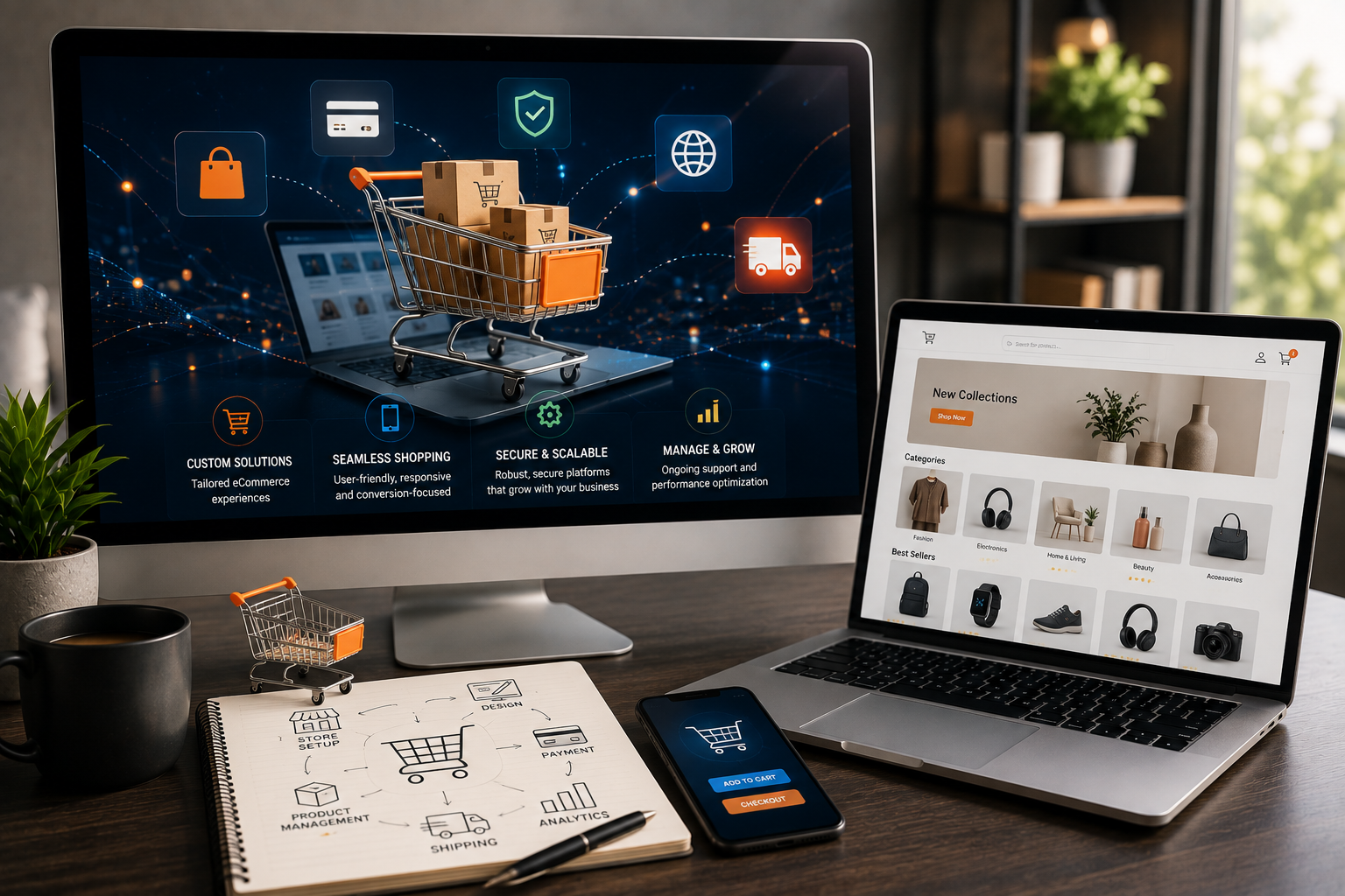 Home 6 ecommerce development and management services